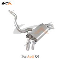 Système d'échappement KA Tuning pour Audi Q3 2.0T en acier inoxydable Catback avec silencieux et soupape