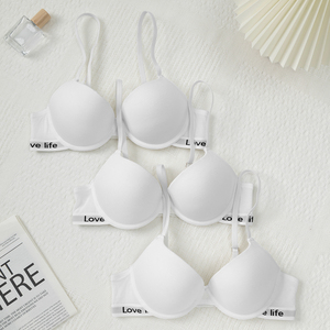 <span class=keywords><strong>Reggiseno</strong></span> IGBUH da Donna Comodo per Tutti i Giorni, Push-up con Ferretto, Personalizzabile OEM, Spalline Regolabili, Traspirante in <span class=keywords><strong>Maglia</strong></span> con Incrocio - Product Image 1