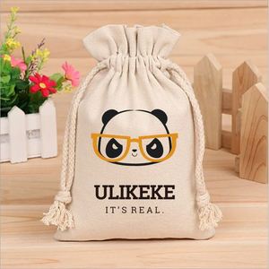 Bolsa Ecológica de Algodón 100% Blanca con Cordón, Personalizada con Logotipo, Promocional, Reciclada, de la Marca Ulikeke - Product Image 4
