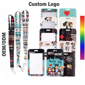 Lanyard Personalizado al por Mayor, Lanyard con Impresión por Sublimación de Grey's Anatomy, Lanyard ODM con Porta Tarjetas para Regalo de Agradecimiento a Enfermeras - Product Image 1