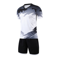 Conjunto de Camiseta de Fútbol para Hombre, Ropa Deportiva de Equipo, Transpirable, de Secado Rápido, Uniforme de Fútbol 100% Poliéster
