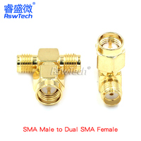 Conector SMA, Conector Coaxial RF, Macho y Hembra, Adaptador Chapado en Oro, Adaptador Recto, Adaptador en T, Adaptador Triple en Codo, Conector SMA
