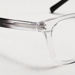 Transparent Full Rim Rectangle <b>Eyeglasses</b> Anti Blue Light Lightweight Resin Lens Women Adult Daily Wear - Product Image 5