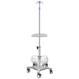 Medical mobile infusion pump cart with intravenous drip pole support and wheels - hospital furniture - Product Image 4