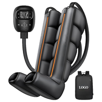 Masseur pour les pieds et les jambes, 5 chambres, pompe à air séquentielle, bottes de récupération, contrôle du temps, prise 12V UK, conforme aux normes CE AS ALL STAR