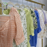 Lot en gros de hauts en polyester/coton d'occasion, styles et tailles variés, bonne qualité, chemisiers YIJIAYI, haute qualité, poids réel