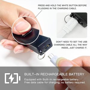 Enkelvoudige boog vlamloze winddichte elektrische USB-aansteker op maat gemaakt cadeau elektronische plasma-aansteker met zaklamp - Product Image 5