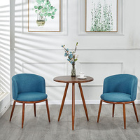 Ensemble de table à manger en bois massif classique pas cher 2 à 4 places/table à manger et chaises pour la réception de la cafétéria