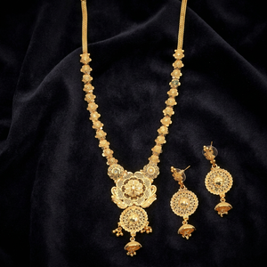 Gold Plated Forming <b>Long</b> <b>Necklaces</b> Special Occasion Traditional Jewelry Gift for Women Copper& Brass Chapado En Oro Oro Laminado - Product Image 4