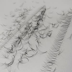 Pestañas de Plumas 3D-24D Hechas a Mano, con Efecto Fluffy, Curvatura CC, 1000 Fans, Diseñadas Según los Requisitos del Cliente, Sintéticas y Duraderas - Product Image 1