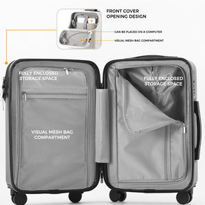 Multifunctional Modern Portable Front-opening Pocket Smart Charging USB Cup Holder ABS+PC Spinner 20-inch Boarding Travel - Product Image 3