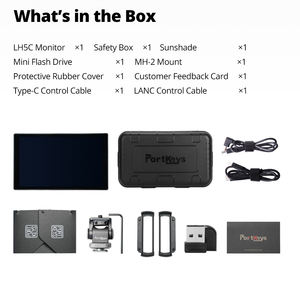 Monitor de Cámara Portkeys <span class=keywords><strong>Aiken</strong></span> LH5C de 5.4 Pulgadas, Pantalla Táctil IPS de Alto Brillo de 800nit, Resolución de 1920x1152 - Product Image 6