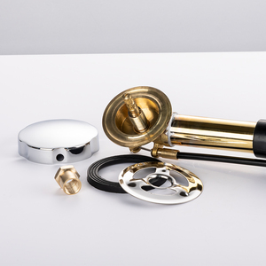 Ống Thoát Nước Bồn Tắm Tràn Kiểm Soát Dây Bánh Xe Tay Bật Lên Bằng Đồng Thau - Product Image 2