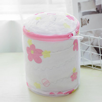 Sac à linge de rangement pour soutien-gorge pliable imprimé de logo personnalisé en gros panier pliant domestique en nylon