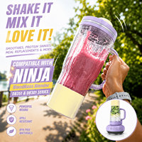 Gobelet de voyage de 26 oz de remplacement pour Nin-ja BlendBOSS DB301 DB351, gobelet à smoothie anti-fuite avec couvercle, gobelet de mixeur portable