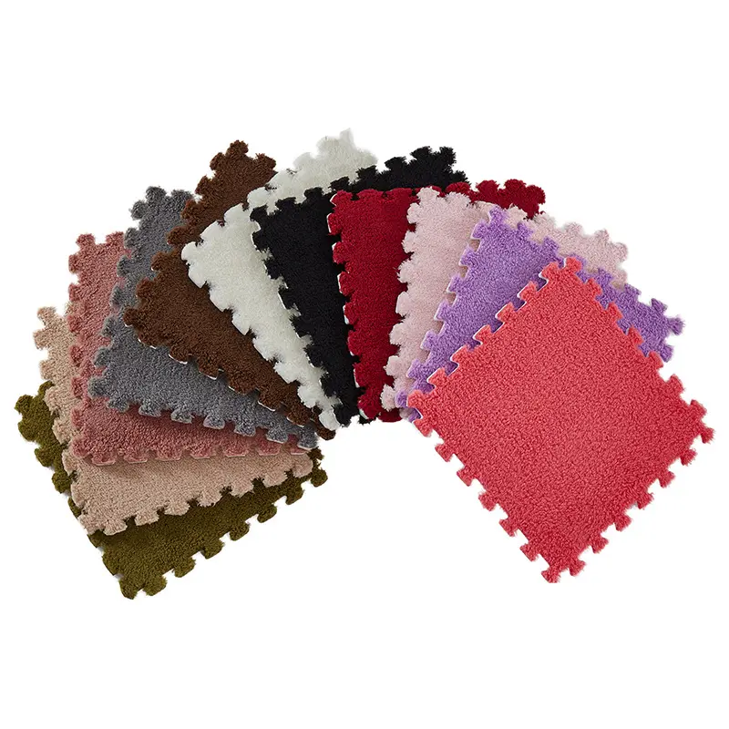 50*50 stitching suede puzzle room floor carpet modern non-fading living room floor small mat