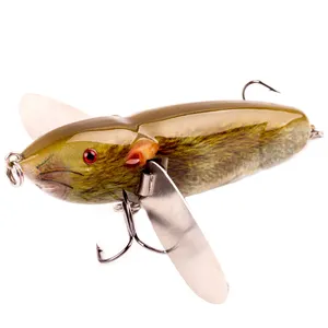 8cm 14g esca galleggiante artificiale come il topo vivente nuoto ratto Topwater esche Hard whopper popper fishing Lure