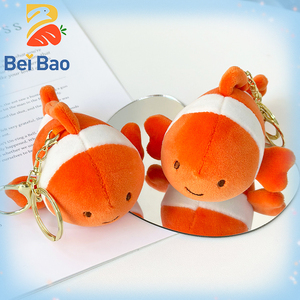 Peluche de <span class=keywords><strong>Pez</strong></span> <span class=keywords><strong>Payaso</strong></span> Creativo y Esponjoso, Colgante Adorable para Bolsos y Llaveros, en Stock, Peluches para Mochilas - Product Image 1