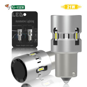 Lampadina <span class=keywords><strong>LED</strong></span> G-View 1156 PY21W per Luce Freno Canbus 2000LM Bianco Ambra con Ventola di Raffreddamento <span class=keywords><strong>P21W</strong></span> T20 <span class=keywords><strong>LED</strong></span> per Luce di Retromarcia - Product Image 1