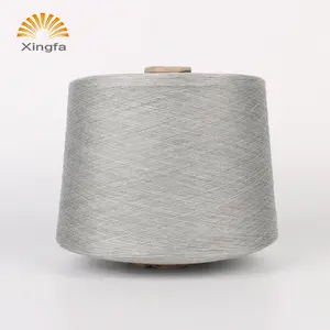High tenacity 50s blended grey polyester viscose melange siro spinning yarn price