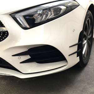 Mercedes-Benz A-Class Front Bumper Air Intake Wind Blade Piano Black Carbon Fiber Texture Exterior Decal Modification - Product Image 5