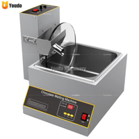 Machine d'enrobage de trempe de chocolat automatique Condition utilisée pour l'application de gâteau pour faire fondre la noix de chocolat à l'eau de lait