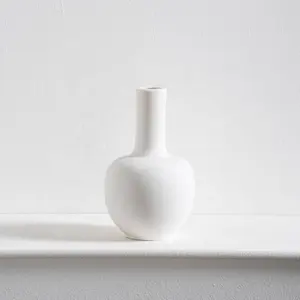 YBH Einzigartige moderne nordische Dekor Hochzeit dekorative Porzellan vase Elegante weiße Kreis runde Keramik vasen für Wohnkultur