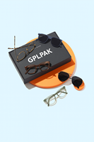 Vente en gros de lunettes de soleil normales et uniques ensemble d'emballage boîte à tiroirs impression logo étui à lunettes rabattable pour étui à lunettes logo personnalisé