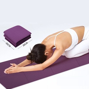 Esterilla de YOGA plegable, estera de TPE respetuosa con el medio ambiente, 6mm de espesor, impresión personalizada, pose de yoga - Product Image 1