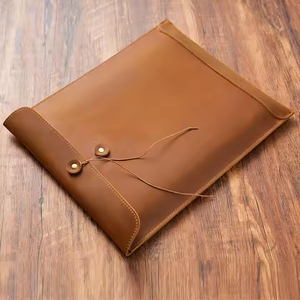 <strong>A4</strong> Simple Big Capacity Office Paper Organizer PU Leather File Folder Briefcase Binder Fashion <strong>Document</strong> Bag for Data Contracts - Product Image 4