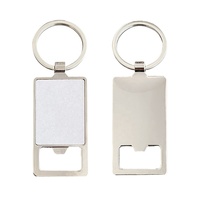 Porte-clés en métal vierge par sublimation Ouvre-bouteille d'imprimante UV Porte-clés avec logo personnalisé Ouvre-bouteille d'impression par transfert de chaleur Porte-clés