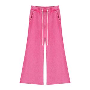 <span class=keywords><strong>Pantaloni</strong></span> da <span class=keywords><strong>donna</strong></span> streetwear in cotone prelavato da 400g, a gamba larga, vestibilità ampia, vita alta, per l'autunno - Product Image 3
