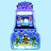 Creatfun Y608-1 Machine de jeu d'arcade à tir à l'eau pour 2 joueurs, en métal et plastique, avec monnayeur, système de rédemption de tickets, lumières LED et musique