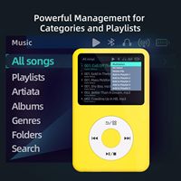 Reproductor de Música MP3 de Audio de Alta Resolución con 128GB, Nuevas Tendencias 2025, Batería de Larga Duración, Soporta 21 Formatos de Música Incluyendo WAV, Radio FM y Lector de Libros Electrónicos