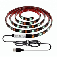 Usb TV feux arrière Smd Rgb lumière pour ordinateur bureau décor longueur 2m étanche 30LEDs 5v bande lumineuse