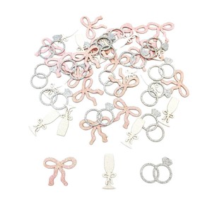 ของประดับบนโต๊ะในงานแต่งงานมีกลิตเตอร์ประดับโบว์เพชรรูปโบว์แก้วแชมเปญใช้ผูกโบว์สำหรับตกแต่งงานปาร์ตี้ของหนุ่มโสด - Product Image 5