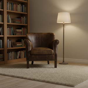 Ghế giáo sư trong cổ điển sâu nâu chính hãng da xì gà phòng ghế bành phòng khách giọng cong trở lại CuộN cánh tay Câu lạc bộ ghế - Product Image 3