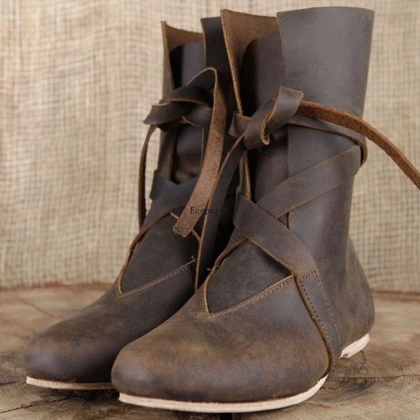 Medieval Gothic Boots - Perfect for Halloween Cosplay display picture 3