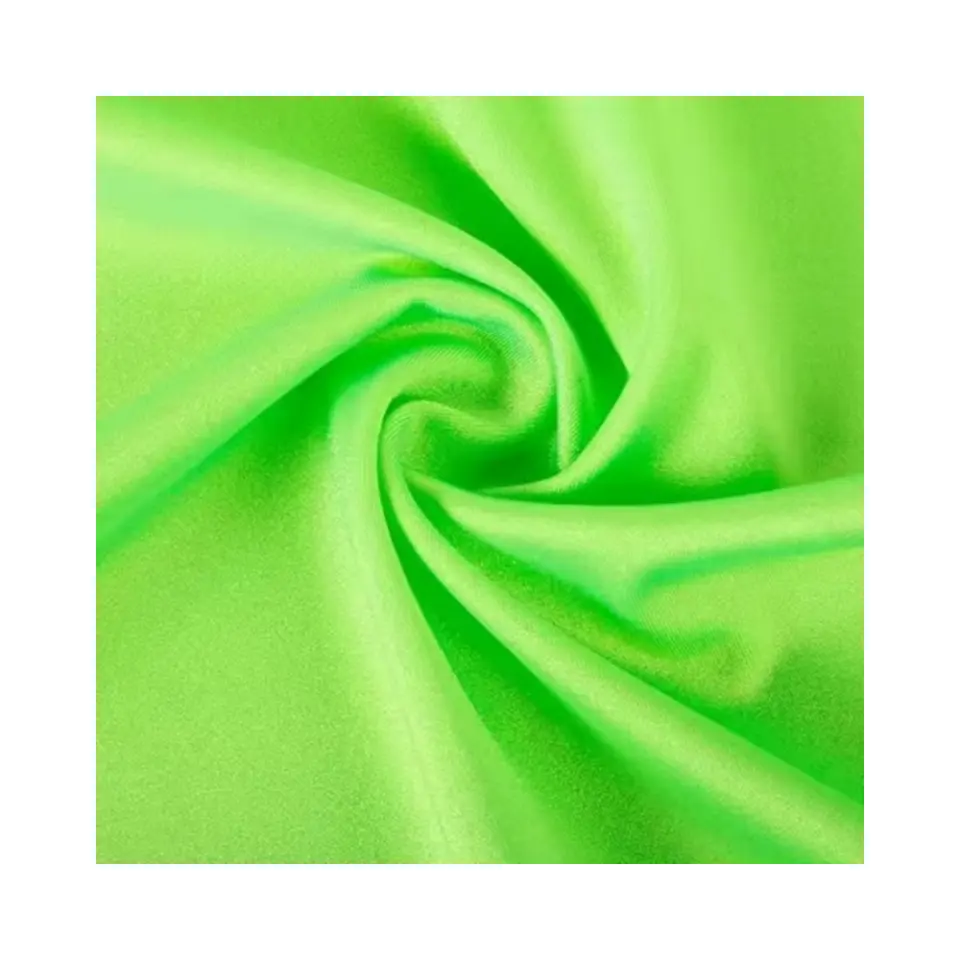 Shiny 83% nylon 17% spandex warp gebreide stof voor badmode voor sportkleding