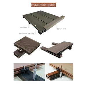 Tarima Exterior Impermeable Tradicional de WPC, Piso Compuesto de Plástico WPPD para Terraza Exterior - Product Image 2