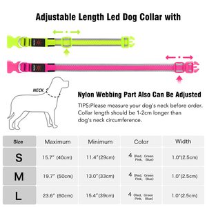 <span class=keywords><strong>Collar</strong></span> LED para Perro OKKPETS, <span class=keywords><strong>Collar</strong></span> Luminoso Recargable por USB, <span class=keywords><strong>Collar</strong></span> de Seguridad Ajustable, Cómodo y de Malla Suave - Product Image 6