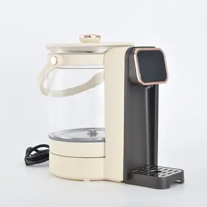 Glas elektrischer Thermo-Topf 3 Liter Sofortheizung für Kaffee und Tee Babymilch Temperaturanzeige Wärmen halten digitaler elektrischer Glas-Lufttopf