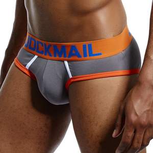 <span class=keywords><strong>JOCKMAIL</strong></span>-Calzoncillos de algodón para hombre, bóxer de alta calidad, pantalones cortos deportivos ajustados a la moda, transpirables con bolsa convexa en U - Product Image 2