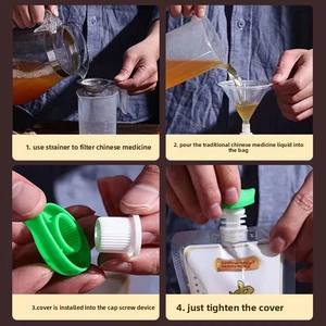 Alta Barreira PE Plastic Jam Liquid Spout Pouch Bags Suco De Frutas Personalizado Bebidas De Ervas Chinesas Embalagem Bebida De Geléia De Leite - Product Image 2