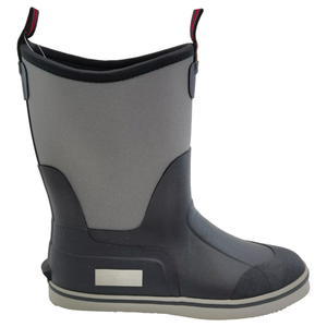 Chaussures de pont en caoutchouc noires imperméables pour hommes pour la pêche bottes de travail de chasse pour le <span class=keywords><strong>camping</strong></span> - Product Image 3