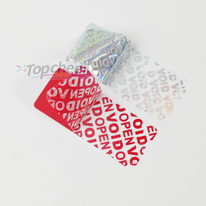 Carta personalizzata all'ingrosso a prova di manomissione adesivo di sicurezza etichetta Semi-trasferimento garanzia vuoto adesivo per scatola sigillo - Product Image 6