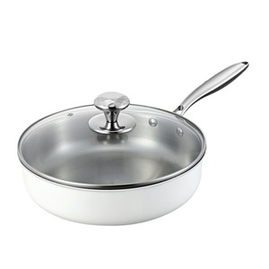 Stainless Steel Frying <b>Pan</b> 316 Nonstick Round <b>Induction</b> Compatible Pancake Steak <b>Pan</b> - Product Image 1