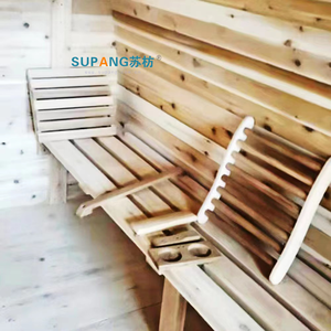 غرفة ساونا بالبخار حديثة 8 أشخاص خشب أرز أحمر كندي لخارج المنزل مع موقد ساونا جديد للتدفئة - Product Image 5