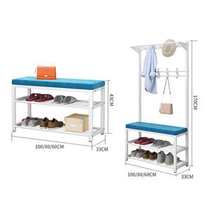 Tabouret à chaussures, <span class=keywords><strong>porte</strong></span>-<span class=keywords><strong>manteau</strong></span>, armoire de rangement simple intégrée à la <span class=keywords><strong>porte</strong></span> - Product Image 6