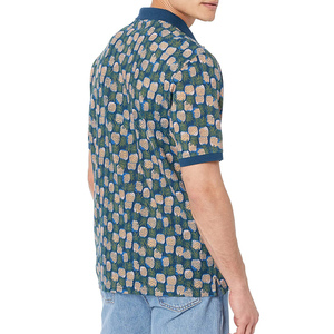 Polo de golf haute performance pour homme, anti-humidité, extensible 4 directions, séchage rapide, manches courtes, motif imprimé, vêtement de sport décontracté, personnalisable OEM - Product Image 5